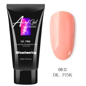 Painless Extension Glue Nail Art Without Paper Tray Fast Extension Crystal Model Painless Crystal Glue (Option: DK PINK)